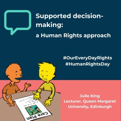 Supported decision-making: A Human Rights Approach.